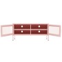 Mueble para TV de acero rosa 105x35x50 cm de vidaXL, Muebles TV - Ref: Foro24-336238, Precio: 132,46 €, Descuento: %
