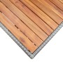 Mesa de jardín de madera maciza de acacia gris 120x70x66 cm de vidaXL, Mesas de jardín - Ref: Foro24-316586, Precio: 245,48 €...