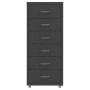 Armario archivador móvil metal antracita 28x41x69 cm de vidaXL, Armarios archivadores - Ref: Foro24-335919, Precio: 78,75 €, ...