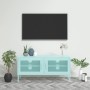 Mueble para TV de acero verde menta 105x35x50 cm de vidaXL, Muebles TV - Ref: Foro24-336239, Precio: 143,86 €, Descuento: %