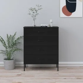 Armario de cajones de acero negro 80x35x101,5 cm de vidaXL, Cajoneras - Ref: Foro24-336205, Precio: 176,35 €, Descuento: %