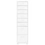 Armario archivador móvil metal blanco 28x41x109 cm de vidaXL, Armarios archivadores - Ref: Foro24-335920, Precio: 125,49 €, D...