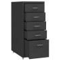Armario archivador móvil metal antracita 28x41x69 cm de vidaXL, Armarios archivadores - Ref: Foro24-335915, Precio: 86,66 €, ...