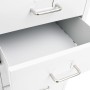 Armario archivador móvil metal blanco 28x41x109 cm de vidaXL, Armarios archivadores - Ref: Foro24-335920, Precio: 125,49 €, D...