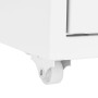 Armario archivador móvil metal blanco 28x41x109 cm de vidaXL, Armarios archivadores - Ref: Foro24-335920, Precio: 125,49 €, D...