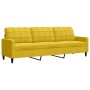 Juego de sofás con cojines 2 piezas terciopelo amarillo en Sofás | Comprar online en Foru.es