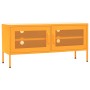 Mueble para TV de acero amarillo mostaza 105x35x50 cm de vidaXL, Muebles TV - Ref: Foro24-336236, Precio: 134,03 €, Descuento: %