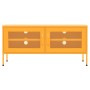 Mueble para TV de acero amarillo mostaza 105x35x50 cm de vidaXL, Muebles TV - Ref: Foro24-336236, Precio: 134,03 €, Descuento: %