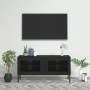 Mueble para TV de acero negro 105x35x50 cm de vidaXL, Muebles TV - Ref: Foro24-336241, Precio: 141,12 €, Descuento: %