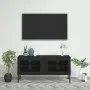 Mueble para TV de acero negro 105x35x50 cm de vidaXL, Muebles TV - Ref: Foro24-336241, Precio: 138,85 €, Descuento: %