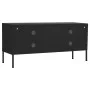 Mueble para TV de acero negro 105x35x50 cm de vidaXL, Muebles TV - Ref: Foro24-336241, Precio: 138,85 €, Descuento: %