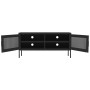 Mueble para TV de acero negro 105x35x50 cm de vidaXL, Muebles TV - Ref: Foro24-336241, Precio: 141,12 €, Descuento: %