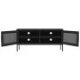 Mueble para TV de acero negro 105x35x50 cm de vidaXL, Muebles TV - Ref: Foro24-336241, Precio: 138,85 €, Descuento: %