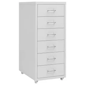 Armario archivador móvil metal gris 28x41x69 cm de vidaXL, Armarios archivadores - Ref: Foro24-335917, Precio: 91,90 €, Descu...