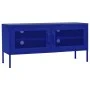 Mueble para TV de acero azul marino 105x35x50 cm de vidaXL, Muebles TV - Ref: Foro24-336235, Precio: 154,89 €, Descuento: %