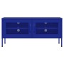 Mueble para TV de acero azul marino 105x35x50 cm de vidaXL, Muebles TV - Ref: Foro24-336235, Precio: 144,40 €, Descuento: %