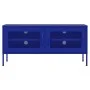 Mueble para TV de acero azul marino 105x35x50 cm de vidaXL, Muebles TV - Ref: Foro24-336235, Precio: 154,89 €, Descuento: %