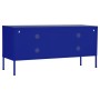 Mueble para TV de acero azul marino 105x35x50 cm de vidaXL, Muebles TV - Ref: Foro24-336235, Precio: 144,40 €, Descuento: %