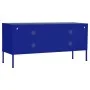 Mueble para TV de acero azul marino 105x35x50 cm de vidaXL, Muebles TV - Ref: Foro24-336235, Precio: 154,89 €, Descuento: %