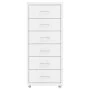 Armario archivador móvil metal blanco 28x41x69 cm de vidaXL, Armarios archivadores - Ref: Foro24-335916, Precio: 103,06 €, De...