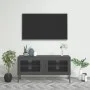 Mueble para TV de acero gris antracita 105x35x50 cm de vidaXL, Muebles TV - Ref: Foro24-336240, Precio: 134,09 €, Descuento: %