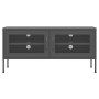 Mueble para TV de acero gris antracita 105x35x50 cm de vidaXL, Muebles TV - Ref: Foro24-336240, Precio: 136,20 €, Descuento: %