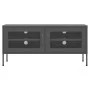 Mueble para TV de acero gris antracita 105x35x50 cm de vidaXL, Muebles TV - Ref: Foro24-336240, Precio: 134,09 €, Descuento: %
