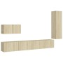 Juego de muebles de salón 4 piezas roble Sonoma de vidaXL, Muebles TV - Ref: Foro24-3078991, Precio: 165,00 €, Descuento: %