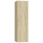 Juego de muebles de salón 4 piezas roble Sonoma de vidaXL, Muebles TV - Ref: Foro24-3078991, Precio: 165,00 €, Descuento: %