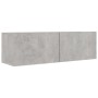 Set muebles de salón TV 8 pzas madera ingeniería gris hormigón de vidaXL, Muebles TV - Ref: Foro24-3079112, Precio: 269,21 €,...