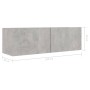 Set muebles de salón TV 8 pzas madera ingeniería gris hormigón de vidaXL, Muebles TV - Ref: Foro24-3079112, Precio: 269,21 €,...