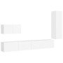 Set de muebles de salón TV 4 piezas madera de ingeniería blanco de vidaXL, Muebles TV - Ref: Foro24-3078676, Precio: 189,78 €...