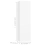 Set de muebles de salón TV 4 piezas madera de ingeniería blanco de vidaXL, Muebles TV - Ref: Foro24-3078676, Precio: 189,78 €...