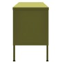 Mueble de TV verde oliva 105x35x50 cm acero de vidaXL, Muebles TV - Ref: Foro24-336234, Precio: 132,18 €, Descuento: %
