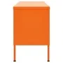 Mueble para TV de acero naranja 105x35x50 cm de vidaXL, Muebles TV - Ref: Foro24-336237, Precio: 160,03 €, Descuento: %