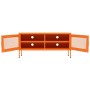Mueble para TV de acero naranja 105x35x50 cm de vidaXL, Muebles TV - Ref: Foro24-336237, Precio: 153,83 €, Descuento: %