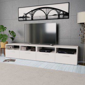 Mueble para TV de madera de ingeniería 2 unidades blanco en Muebles TV | Comprar online en Foru.es