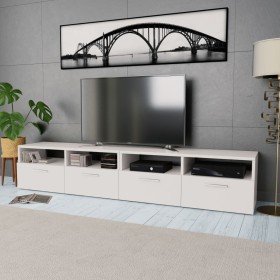 Mueble para TV de madera de ingeniería 2 unidades blanco en Muebles TV | Comprar online en Foru.es