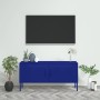 Mueble para TV de acero azul marino 105x35x50 cm de vidaXL, Muebles TV - Ref: Foro24-336226, Precio: 157,07 €, Descuento: %