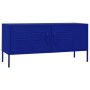 Mueble para TV de acero azul marino 105x35x50 cm de vidaXL, Muebles TV - Ref: Foro24-336226, Precio: 157,07 €, Descuento: %