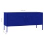 Mueble para TV de acero azul marino 105x35x50 cm de vidaXL, Muebles TV - Ref: Foro24-336226, Precio: 157,07 €, Descuento: %