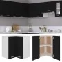 Armario colgante esquina madera de ingeniería negro 57x57x60 cm de vidaXL, Armarios de cocina - Ref: Foro24-806391, Precio: 7...