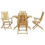 Juego de comedor de jardín 5 piezas bambú en Conjuntos de jardín | Comprar online en Foru.es