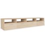 Mueble de TV 2 piezas madera de ingeniería roble 95x35x36 cm en Muebles TV | Comprar online en Foru.es
