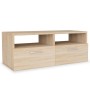 Mueble de TV 2 piezas madera de ingeniería roble 95x35x36 cm en Muebles TV | Comprar online en Foru.es