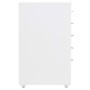 Armario archivador móvil metal blanco 28x41x69 cm de vidaXL, Armarios archivadores - Ref: Foro24-335913, Precio: 81,00 €, Des...