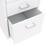 Armario archivador móvil metal blanco 28x41x69 cm de vidaXL, Armarios archivadores - Ref: Foro24-335913, Precio: 81,00 €, Des...