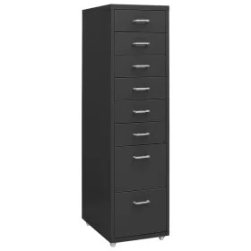 Armario archivador móvil metal antracita 28x41x109 cm de vidaXL, Armarios archivadores - Ref: Foro24-335923, Precio: 169,06 €...