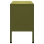 Mueble para TV de acero verde oliva 105x35x50 cm de vidaXL, Muebles TV - Ref: Foro24-336225, Precio: 139,80 €, Descuento: %