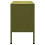 Mueble para TV de acero verde oliva 105x35x50 cm de vidaXL, Muebles TV - Ref: Foro24-336225, Precio: 148,33 €, Descuento: %